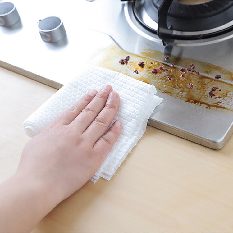 Khăn giấy lau bếp đa năng họa tiết xinh, siêu dai tiện lợi nhà bếp - (E26)