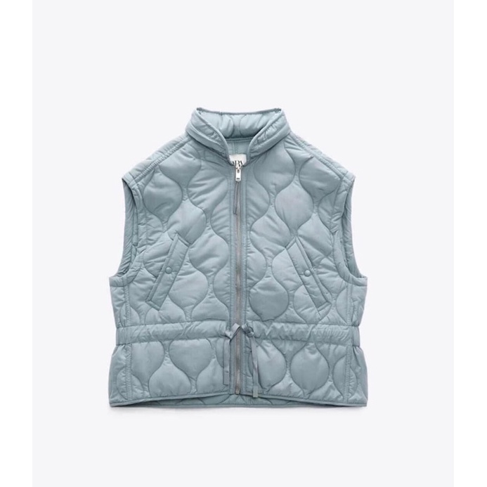 ÁO GILE trần trám ZARA màu xanh sz XS