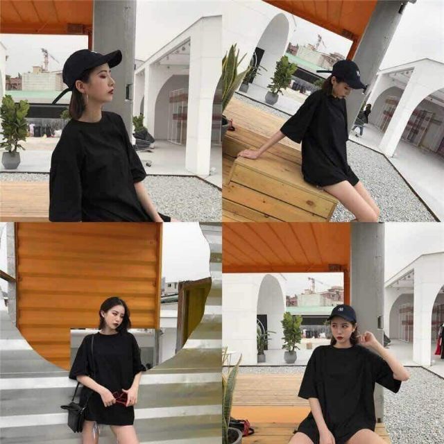 Áo Overtee Báic/Áo Thun Trơn Tay Lở Ảnh+Clip Thật