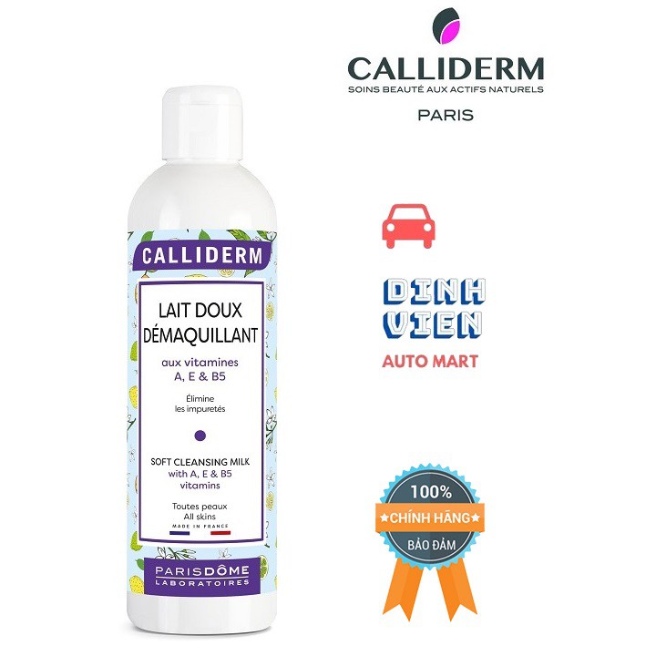 {NHẬP KHẨU TỪ PHÁP} Sữa Tẩy Trang Mềm Mại Với Doux MultiVitamines CALLIDERM 250ml