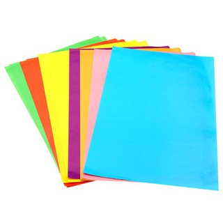 Giấy thủ công Couche A4 KLong 8 màu kẻ caro; MS 705