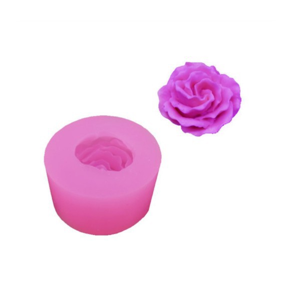Khuôn Silicon Rau Câu 4D Hoa Hồng Thái Cực Đẹp