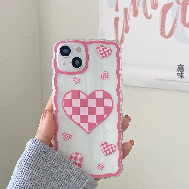 Ốp lưng iphone trong lượn sóng tim caro 6/6plus/7/7plus/8/8plus/xs/11/12/13/pro/max/plus/promax-Sale Hot G1-2