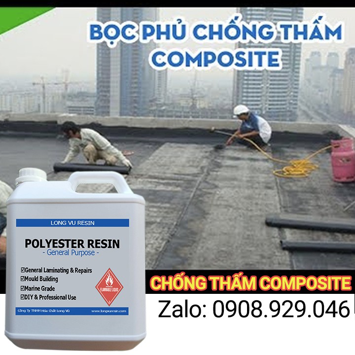 Vật Liệu Composite Chống Thấm - Nhựa Polyester - Sợi Thủy Tinh