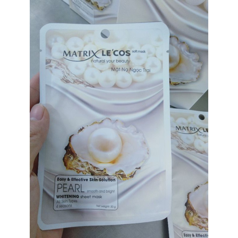 Mặt nạ dưỡng trắng da Ngoc trai Matrix le'cos