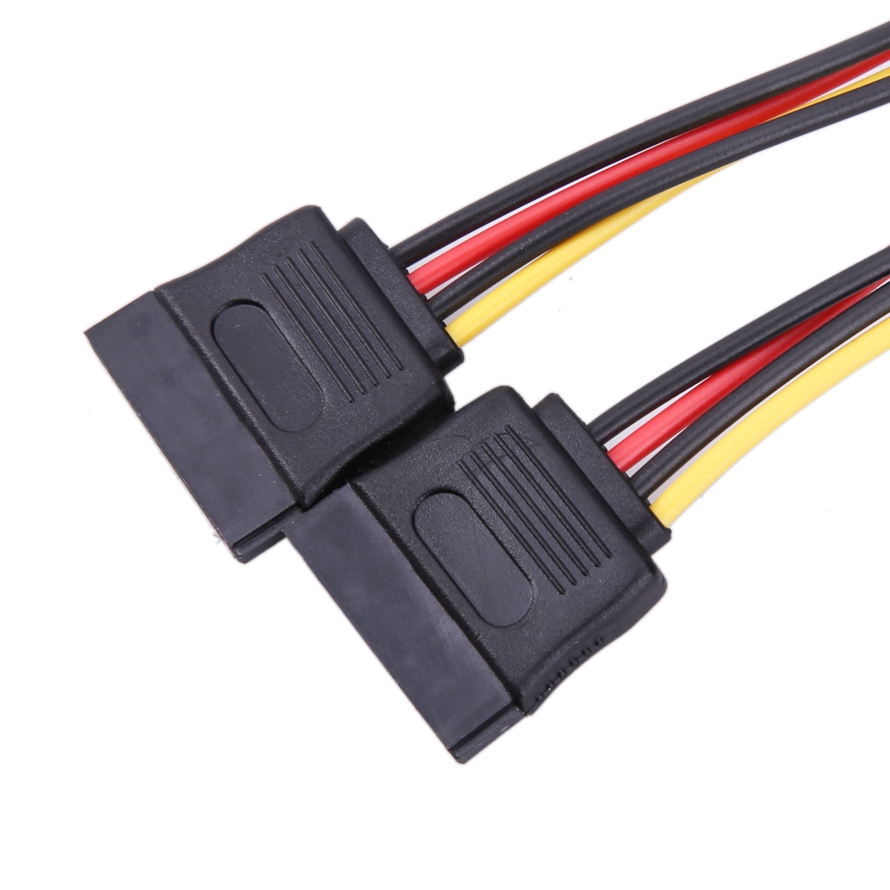 Dây cáp chuyển đổi 4Pin IDE sang 2 Serial ATA 1x4 pin cho ổ cứng