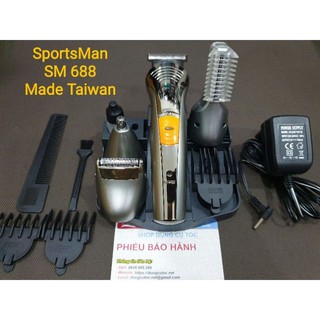 Tông Đơ Cắt Tóc Sports Man Hàng Chính Hãng. Tông Đơ Cắt Tóc Cạo Râu Đa Năng 5 Trong 1 .(Ảnh thật)