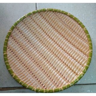 Khay nhựa giả mẹt tre hình tròn