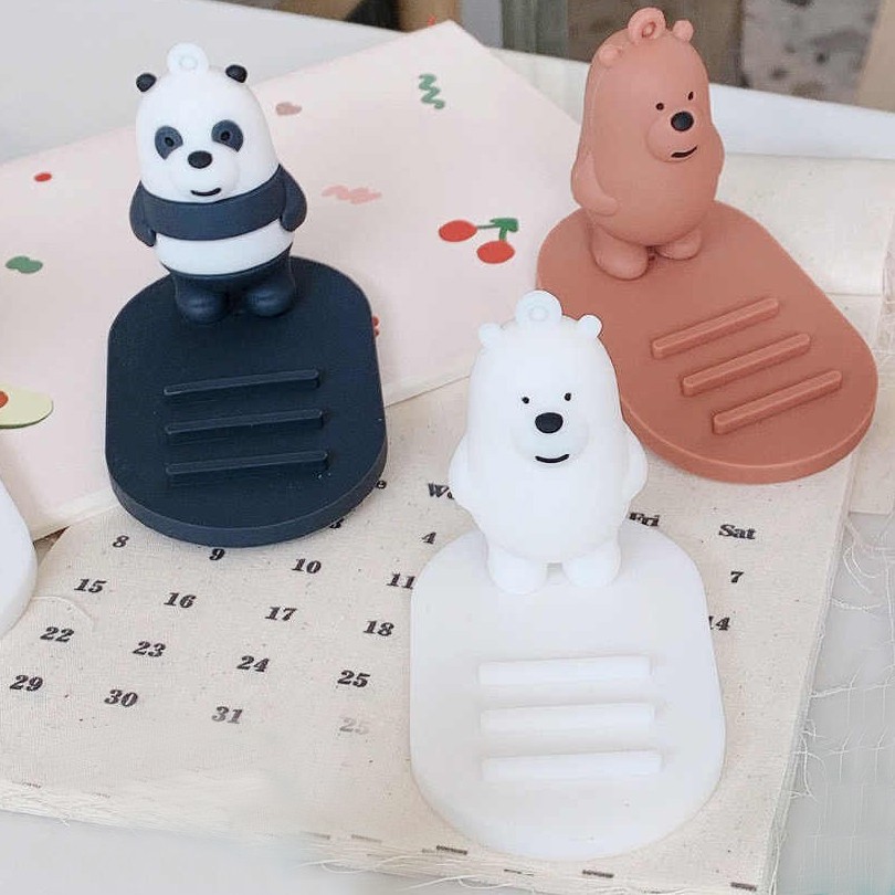 Kệ giá đỡ để điện thoại anh em gấu We Bare Bears Chúng tôi đơn giản là gấu