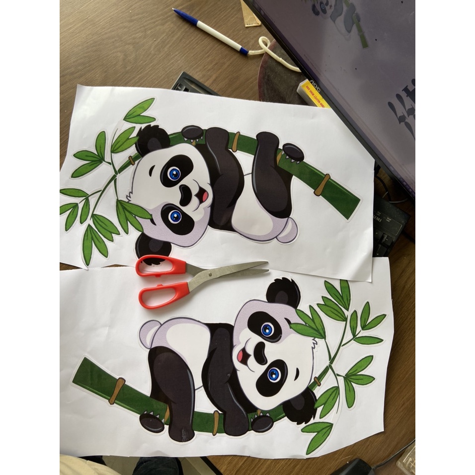 Tem Dán Xe Tải🐷𝑭𝑹𝑬𝑬𝑺𝑯𝑰𝑷🐷Gấu trúc Panda 🐷đủ các màu-phản quang