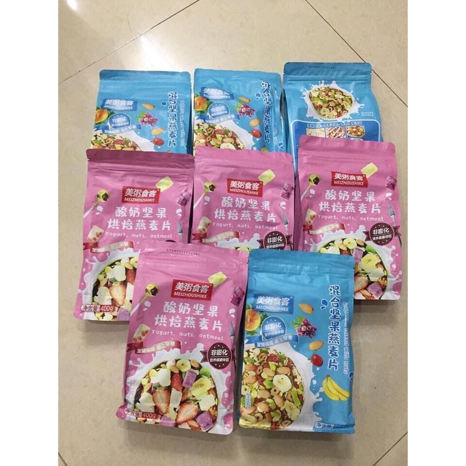 NGŨ CỐC GIẢM CÂN ĂN KIÊNG MIX HOA QUẢ SỮA CHUA 500G