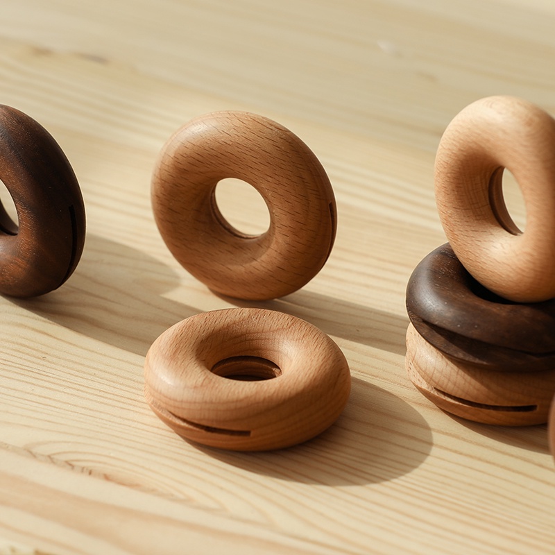 Kẹp Gỗ Hình Bánh Donut Dễ Thương