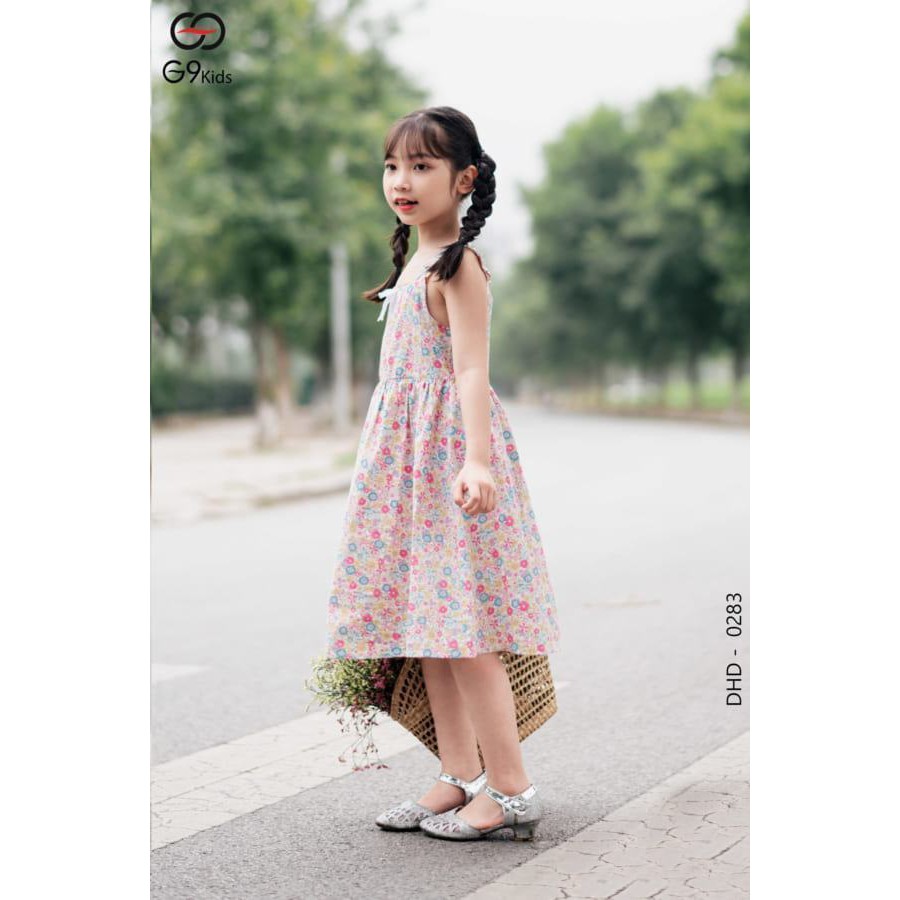 Đầm bé gái  G9oza 0283 , đồ cho bé với chất boil cottong siêu thoáng mát cho bé trong ngày hè