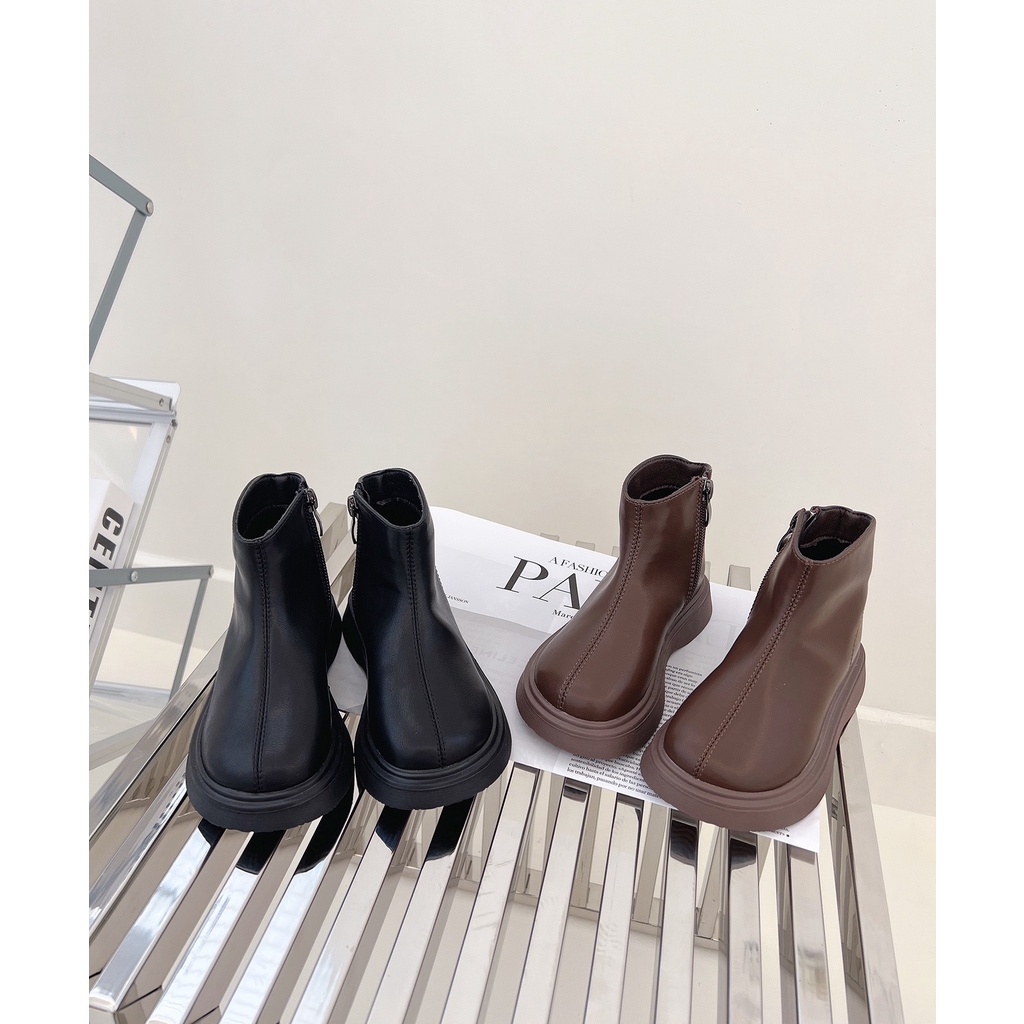 Giày Boot Martin đế dày mũi tròn cho bé G843