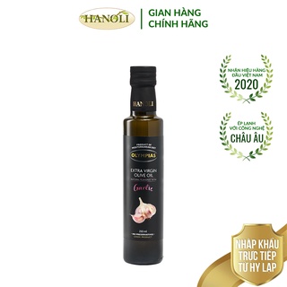 Dầu oliu siêu nguyên chất vị tỏi OLYMPIAS chai 250ml