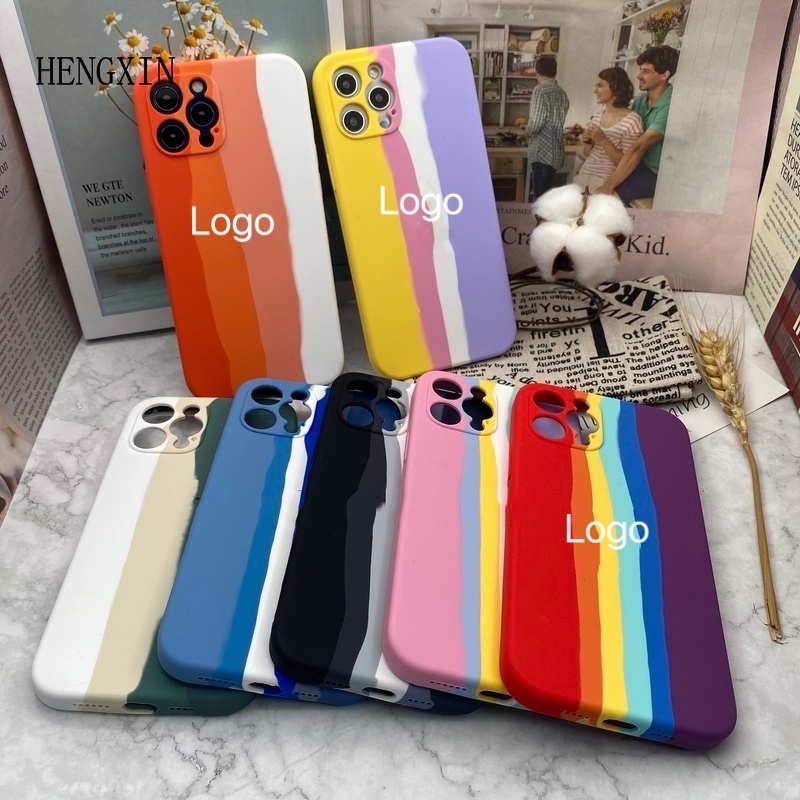 New rainbow phone case suitable for 7/8 7p 8p x xs xr xsmax 11 11pro max 12mini / 13mini 12pro max 13 13pro max protective case package #1