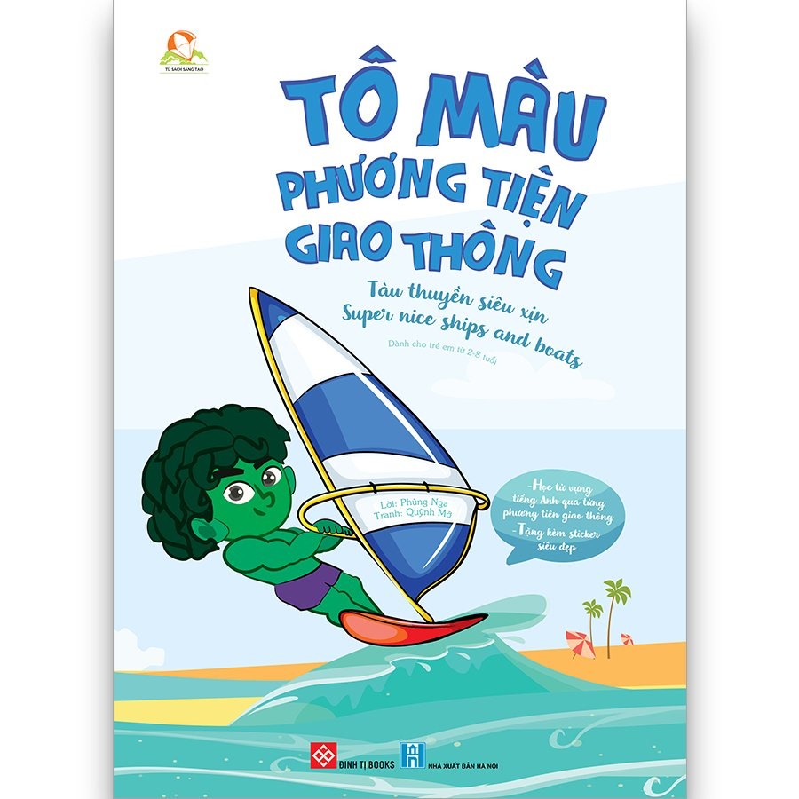Sách-Set Tô màu phương tiện giao thông (5 tập)