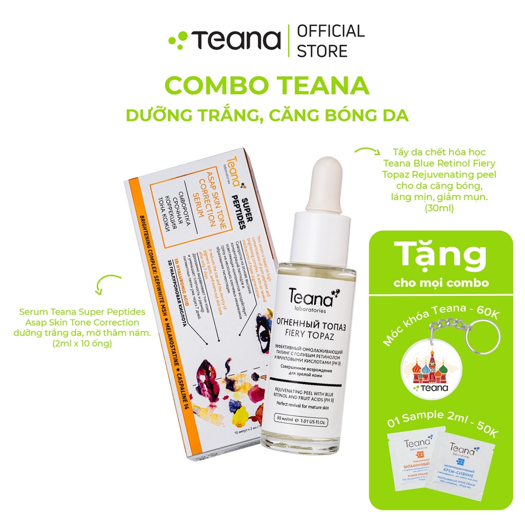 Combo Teana dưỡng trắng, căng bóng da