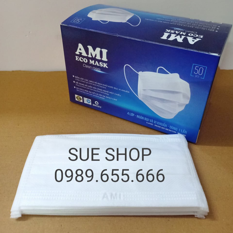 Combo 30 cái khẩu trang y tế cao cấp AMI