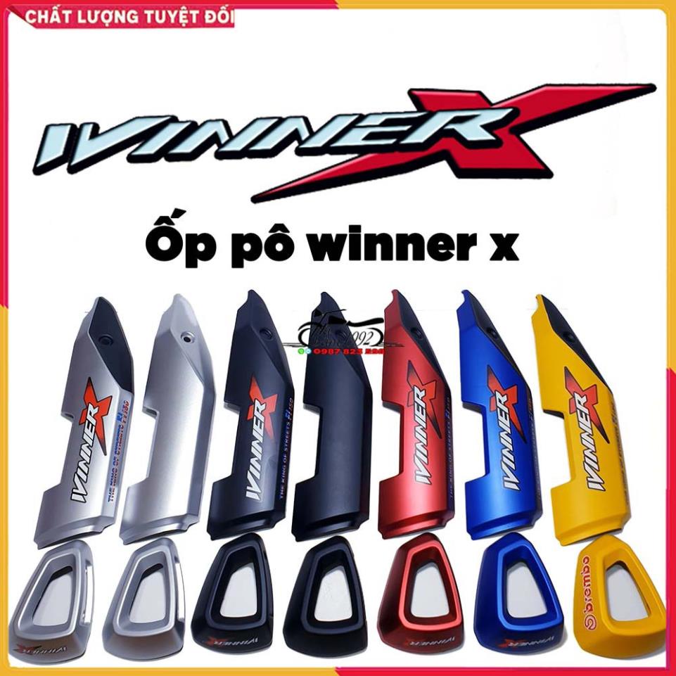 ✅ Ốp Pô Và Chụp Đuôi Pô Winner X 2019 - 2022 Bản Màu Sporty - Bộ Chụp Pô Winner V2, Winner V3 ✅
