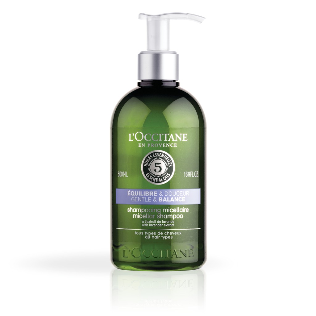 L'occitane Dầu Gội và Dầu Xả Gentle &amp; Balance Dành cho mọi loại tóc 500ml