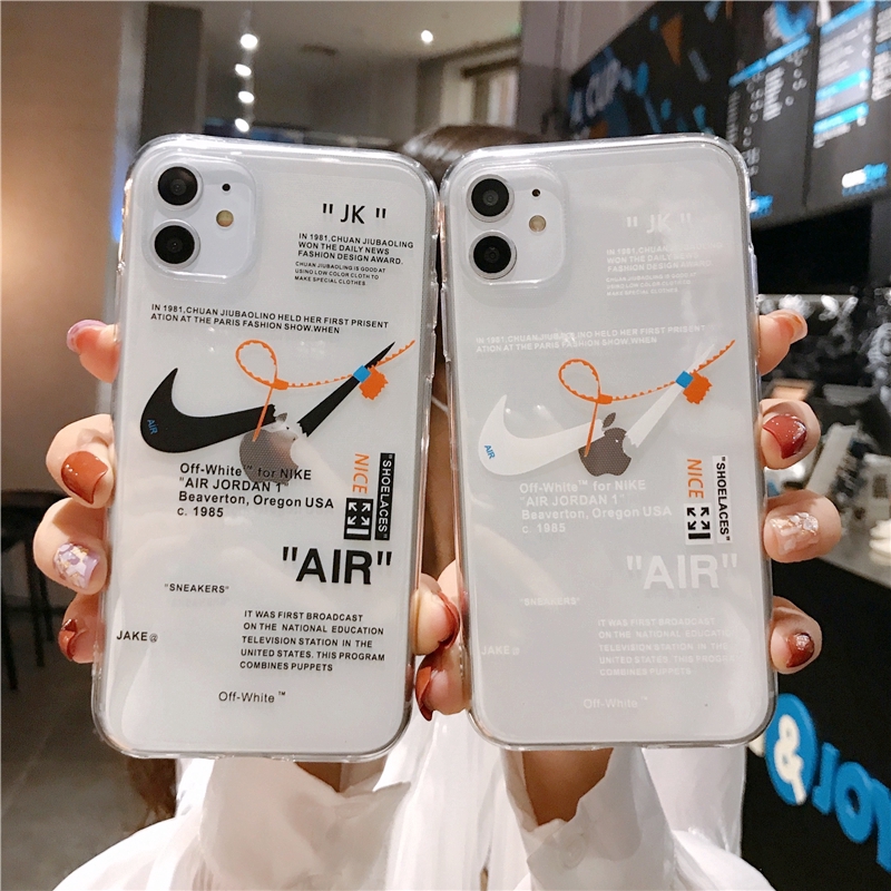 Ốp điện thoại in logo Nike AJ dành cho iPhone 11 Pro 6 6s 7 8 Plus X XS MAX XR