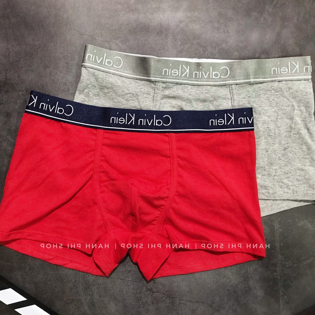 Quần Sịp Đùi Chất Cotton Thấm Hút, Quần Lót Nam Boxer Thun Lạnh Xuất Khẩu