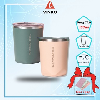 Ly giữ nhiệt, cốc giữ nhiệt inox 304 giữ nhiệt uống cafe, cao cấp TYESO 300ml
