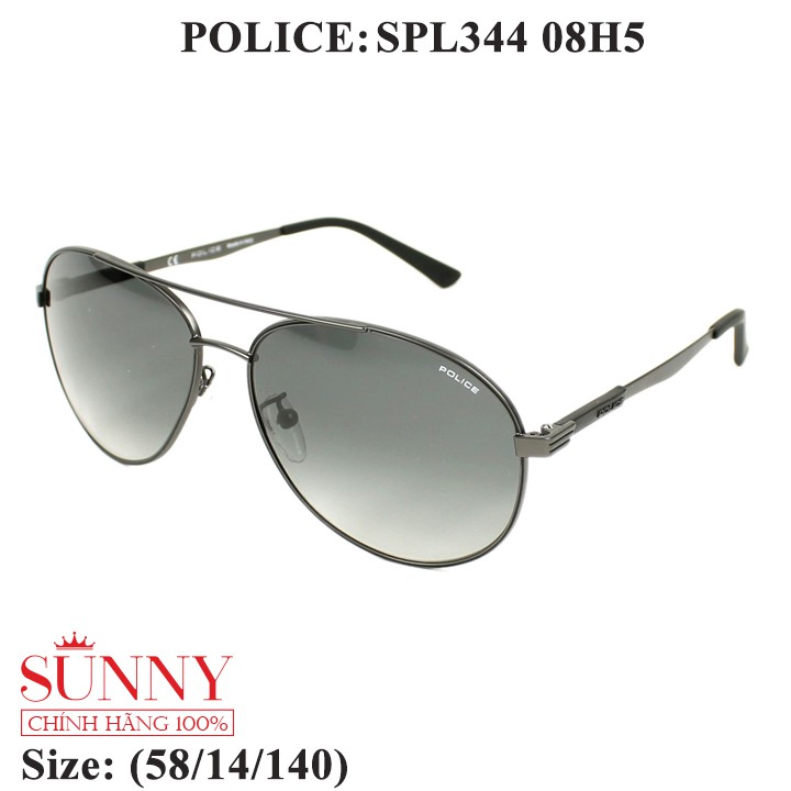 Kính mát chính hãng Police SPL344 màu sắc thời trang, thiết kế dễ đeo bảo vệ mắt