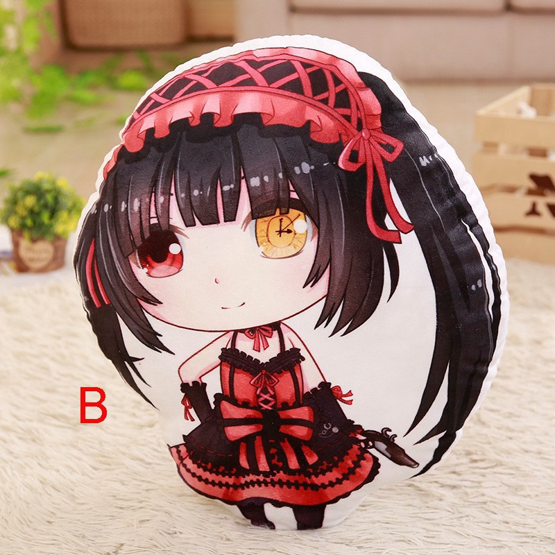 1 Chiếc Gối Nhồi Bông Mềm In Hình Nhân Vật Kurumi Tokisaki Trong Date A Live 17-40cm