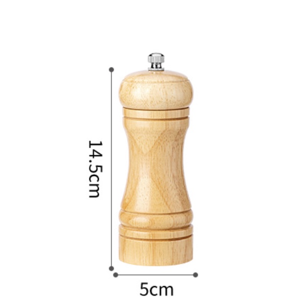 HÈ.CERAMIC / Lọ Xay Tiêu Cầm Tay Bằng Gỗ Phong Cách Âu Châu