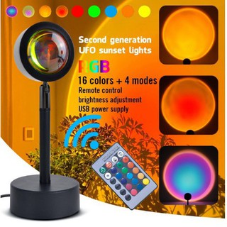 ✈16 Colors✈Tiktok Hot Unique Home Decor Rainbow Led Lights/Sunset Projection Floor Light Rainbow Modern Led Floor Light Living Room Stand Light Bedroom Projector Floor Lamp/Rainbow Color Led Bedroom Lights #Spot hot sale