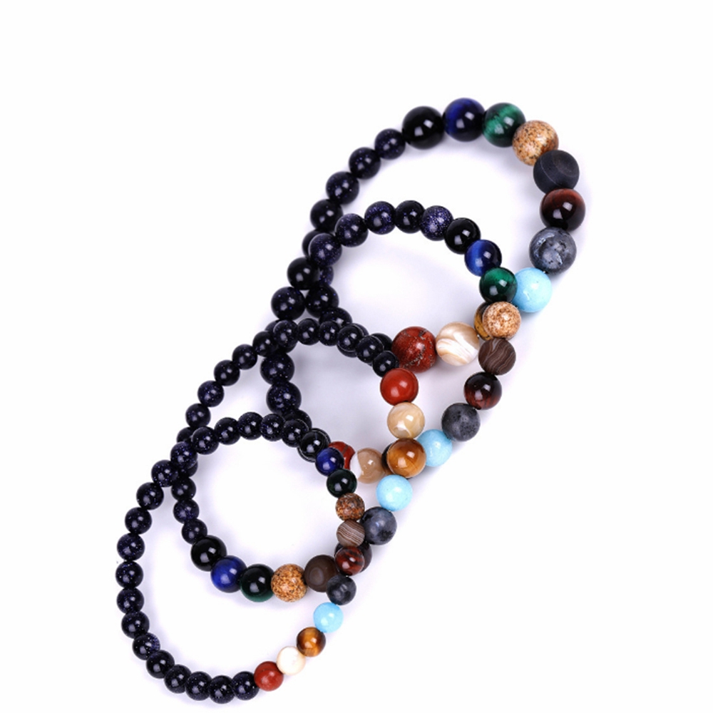 Vòng Tay Chuỗi Hạt Hình Các Hành Tinh Vũ Trụ Cho Nam Và Nữ