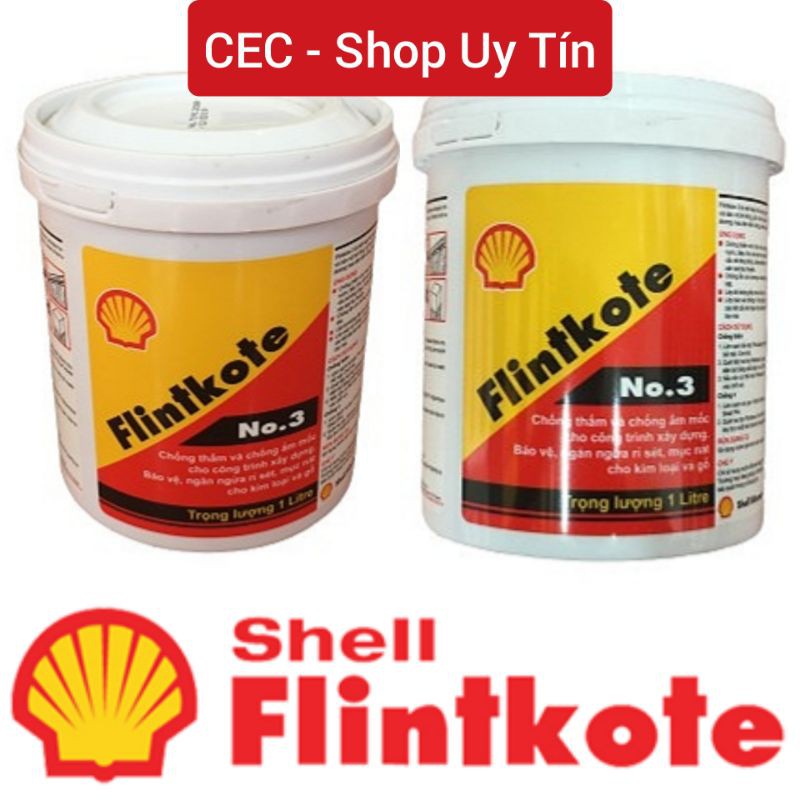 SHELL FLINTKOTE NO.3 THÁI LAN - SƠN CHỐNG THẤM BỂ CÁ KOI MÀU ĐEN