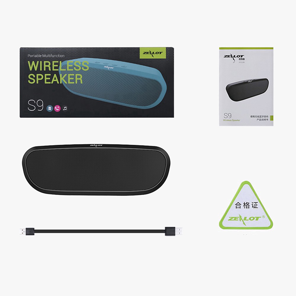 ZEALOT S9 Loa Bluetooth Hiệu Ứng Âm Super Bass Hỗ Trợ Thẻ Nhớ Micro Sd/Usb/Aux