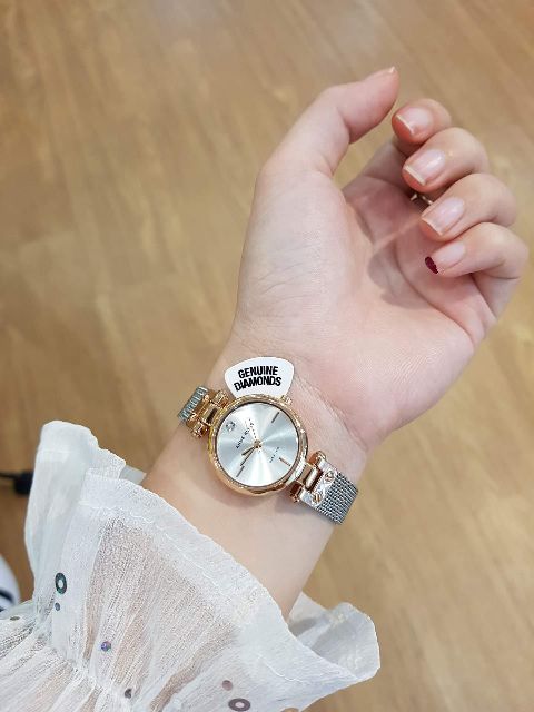 Đồng hồ nữ Anne Klein mặt 26mm dây mesh siêu hot siêu xinh đủ màu