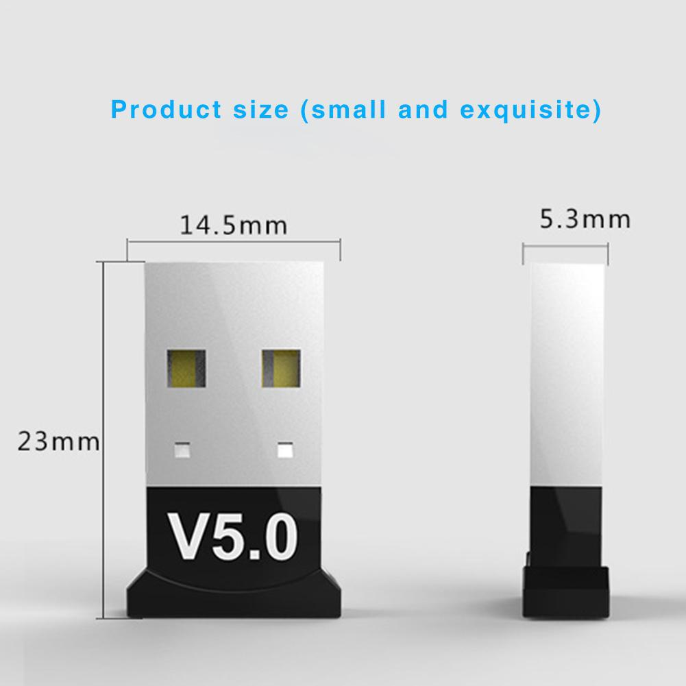 USB Bluetooth V5.0 Dongle cho Windows 7 8 10 máy tính bàn/ máy tính xách tay Mac