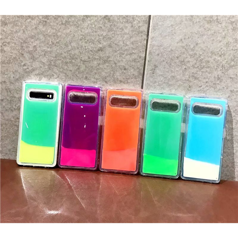 Ốp điện thoại kim tuyến dạ quang cho Samsung Galaxy S20 Plus S8 S9 S10 Plus Note 10 9 Note 8