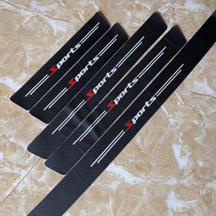 Nẹp Dán Vân Carbon Chống Trầy Xước Bảo Vệ Bậc Cửa Xe Hơi/ Bảo Vệ Cốp Sau Xe Hơi Cho Nhiều Hãng Xe sasa