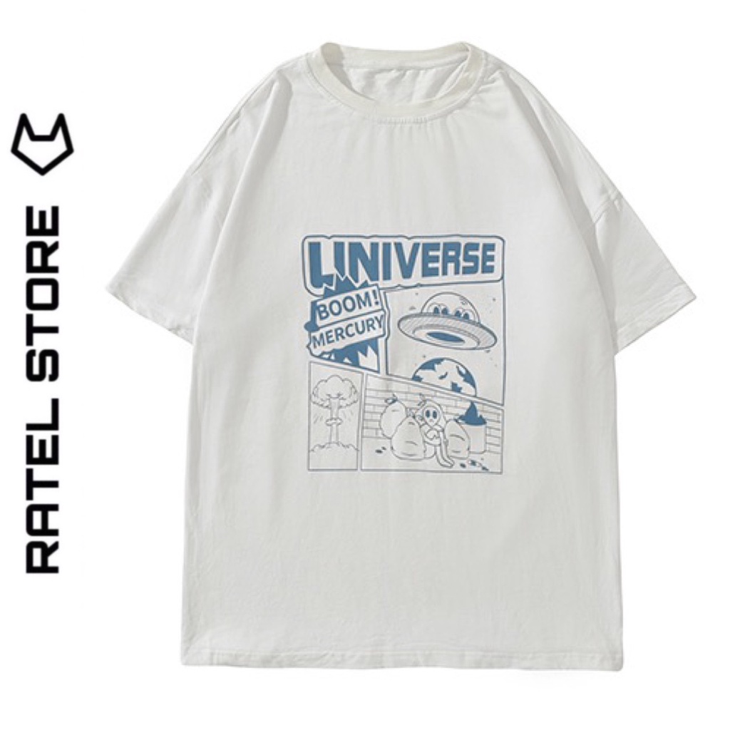 Áo Thun Local Brand T-Shirt Nam Nữ Univers Boom Mercury Unisex Form Rộng Mùa Hè