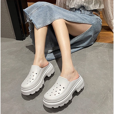 Dép Sục Cross Nữ Đế Cao 6cm Đế Chống Trơn Trượt Siêu Bền