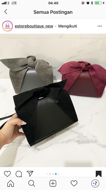 Túi Xách Charles And Keith Có Quai Cầm Đính Nơ Xinh Xắn Ck