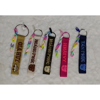 Nametag gấu thêu