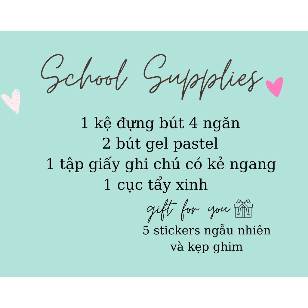 Set combo văn phòng phẩm - School Supplies - GIÁ RẺ - CHẤT LƯỢNG