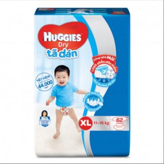 Tã dán huggies dry super jumboxl62