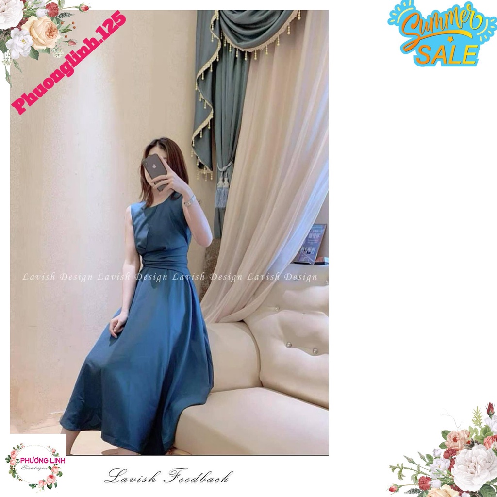 VÁY XANH NB  XÒE LY EO | BigBuy360 - bigbuy360.vn