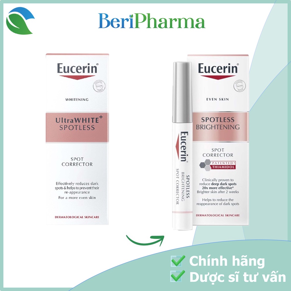 Eucerin Tinh Chất Giảm Thâm Nám & Đốm Nâu Ultrawhite + Spotless Spot Corrector 5ml