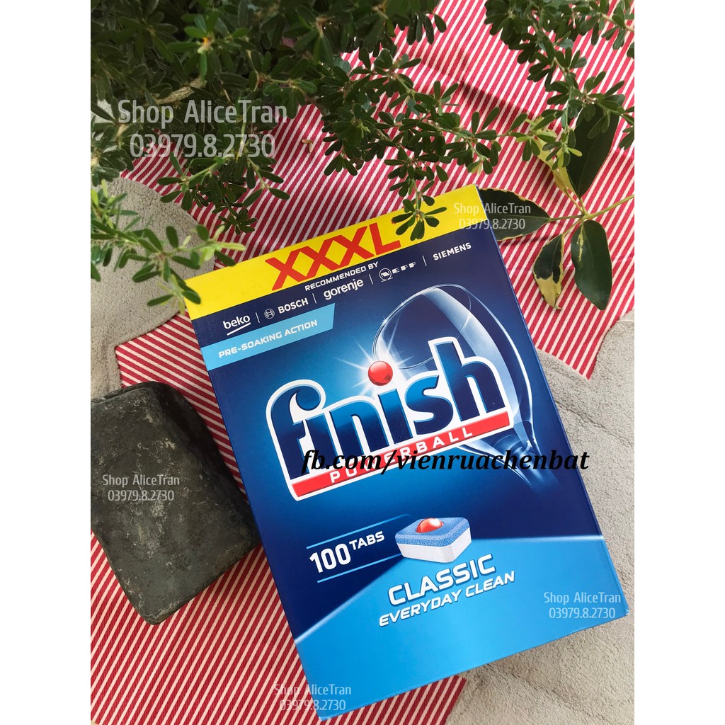 Viên rửa chén bát Finish Classic