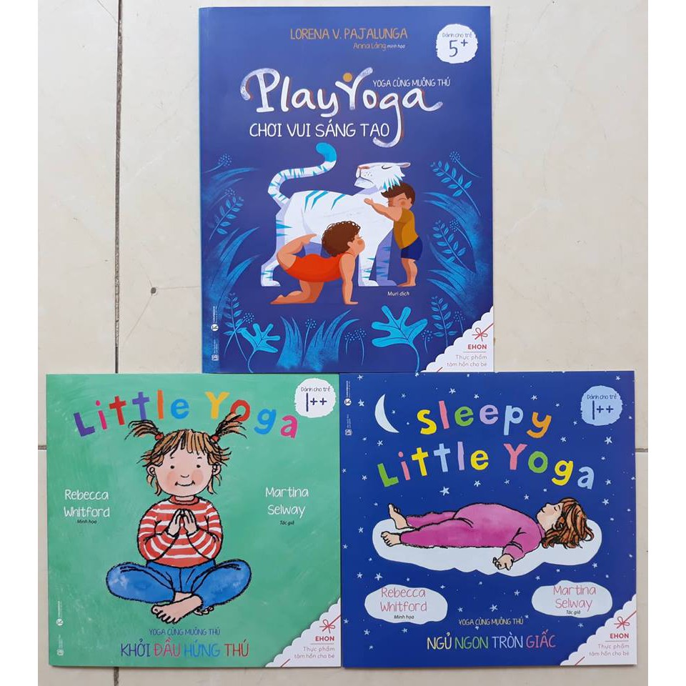 Sách - Combo sách Yoga cùng muôn thú (bộ 3 quyển cho bé trên 1 tuổi)