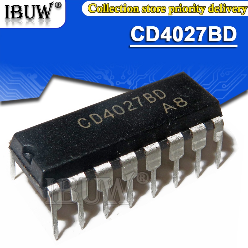 Bộ 10 Chip Logic Logic CD4027BE DIP16 CD4027 DIP-16 CD4027BD DIP